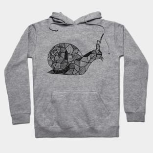 Sketchy Geometric Snail Art Hoodie